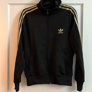 Men’s S gold stripped track jacket